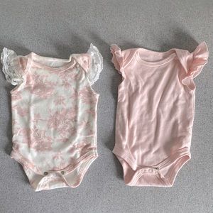 2 Kylie & Deena Onesies 0-3m